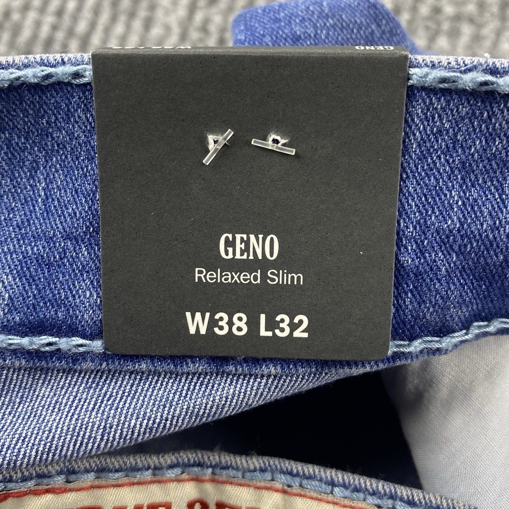 True Religion Geno Big T NF Slim Jeans Men's Size 38 Medium Neptune Wash NWT - Picture 9 of 16